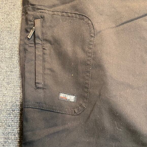 NEW Greys Anatomy Scrub Pants Mia Womens 4XL Black Tie Front Cargo 4277X NWT - Picture 6 of 9